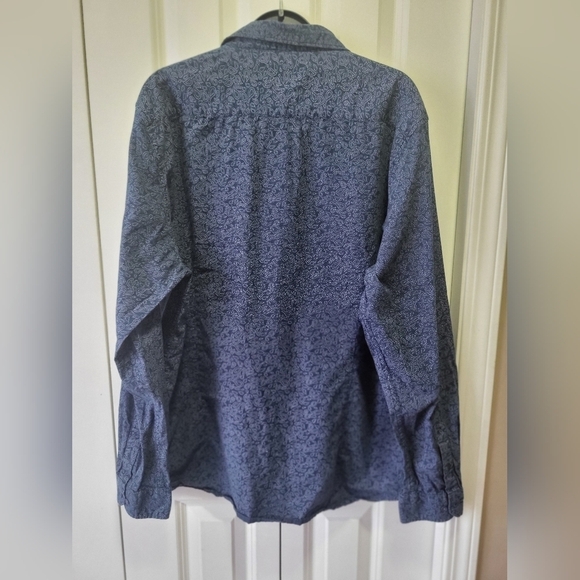 STEEL & JELLY Sixe XL Blue Button-Up Patterned Dress Shirt - Picture 3 of 9